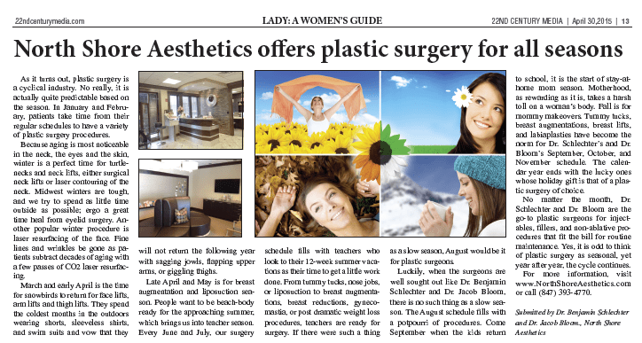 North Shore Aesthetics Offers Plastic Surgery for All Seasons
